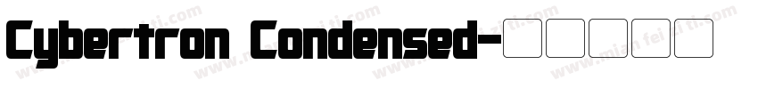 Cybertron Condensed字体转换